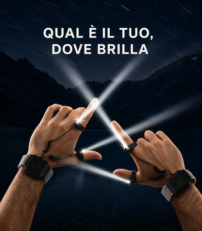 Lampada LED Ricaricabile da Polso per Pesca Notturna e Riparazioni