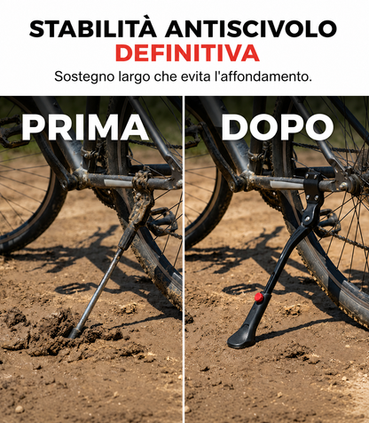 💥[Sconto 30%] Cavalletto per Bicicletta Regolabile in Lega