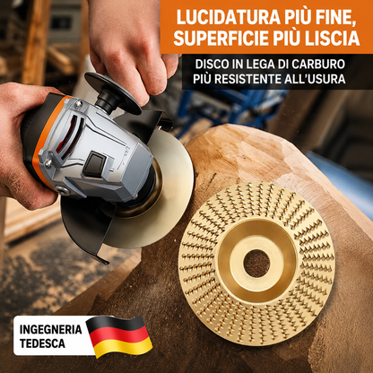 Disco Professionale per Scultura Levigatura e Sagomatura Legno