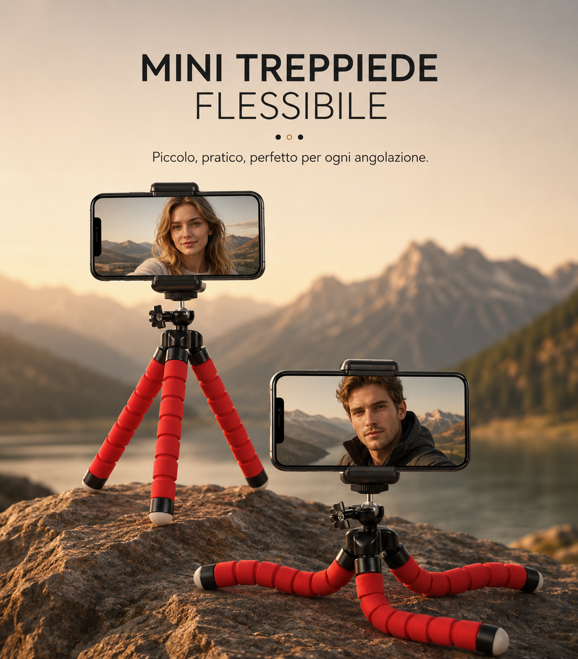 Mini Treppiede Flessibile Polpo per Smartphone e Fotocamera con Telecomando