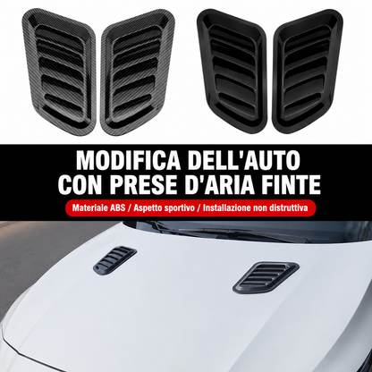 Presa d'Aria Finta Cofano Auto Stile Sportivo