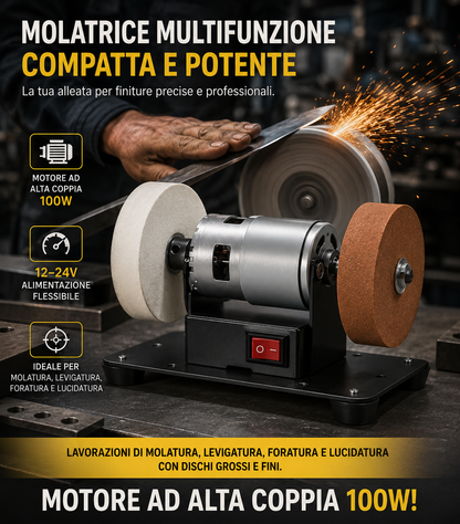 Smerigliatrice Industriale da Banco per Uso Domestico e DIY