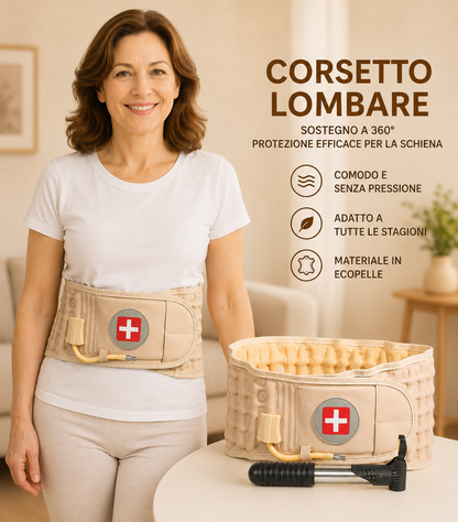 Tutore Lombare Gonfiabile per Decompressione della Colonna