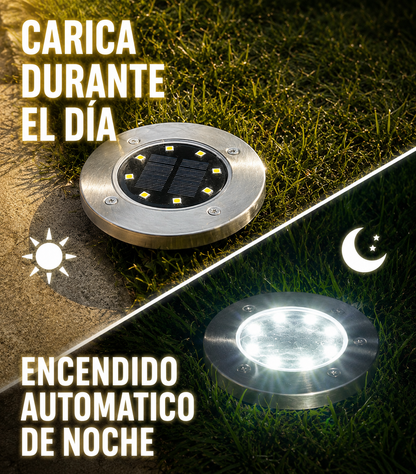 Faretti Solari da Giardino a LED Caldi da Interrare