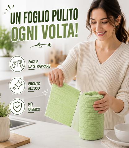 Rotolo Panni Multiuso a Strappo per Pulizia Casa e Cucina
