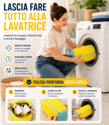 Sacco Lavapanni per Scarpe in Microfibra