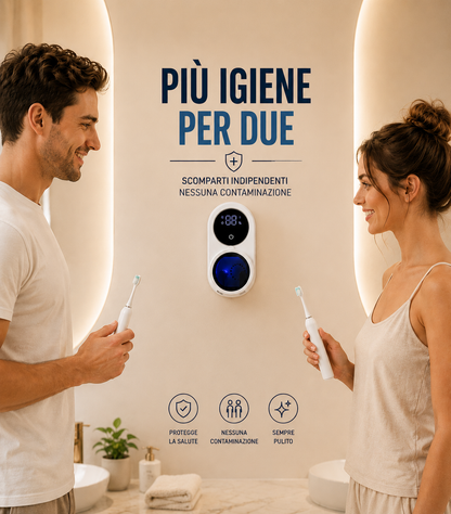 Sterilizzatore Portaspazzolino Automatico Intelligente con Sensore di Movimento