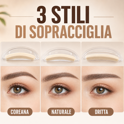 👁️ Kit Polvere Sopracciglia 2 Livelli GECOMO