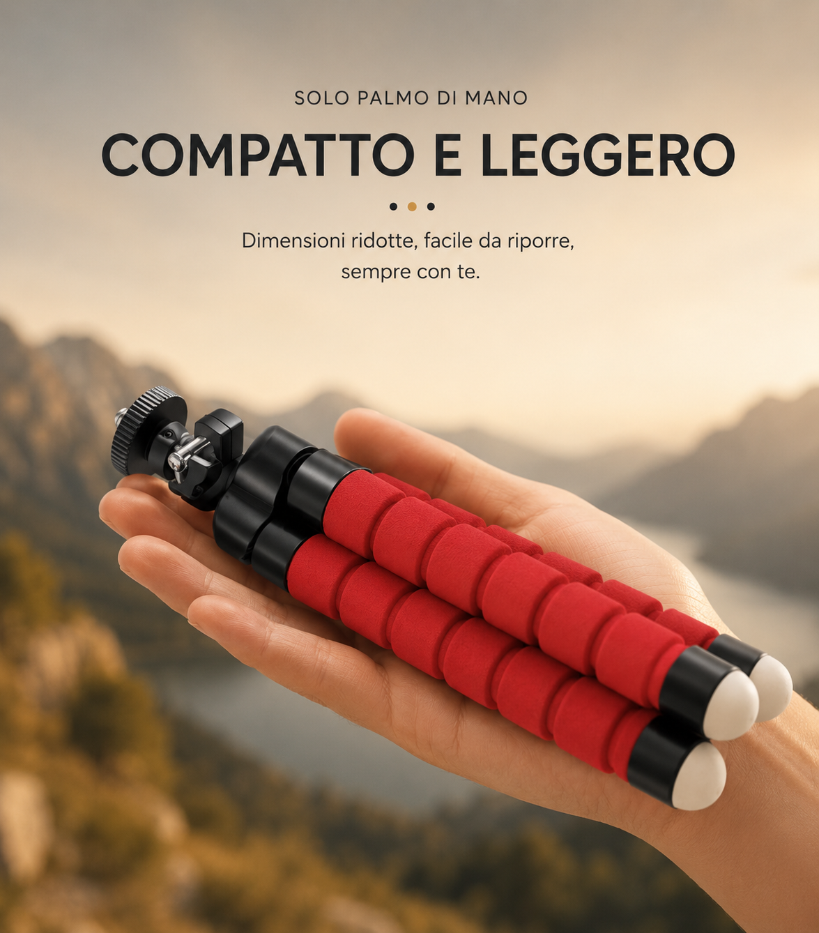 Mini Treppiede Flessibile Polpo per Smartphone e Fotocamera con Telecomando