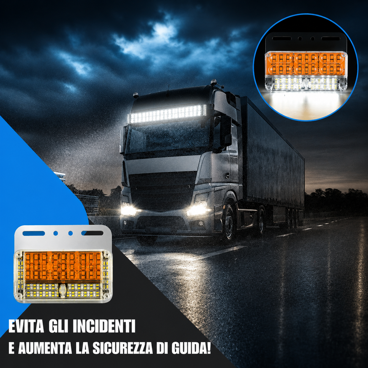 Luci di Posizione Laterali a LED 24V Impermeabili per Camion