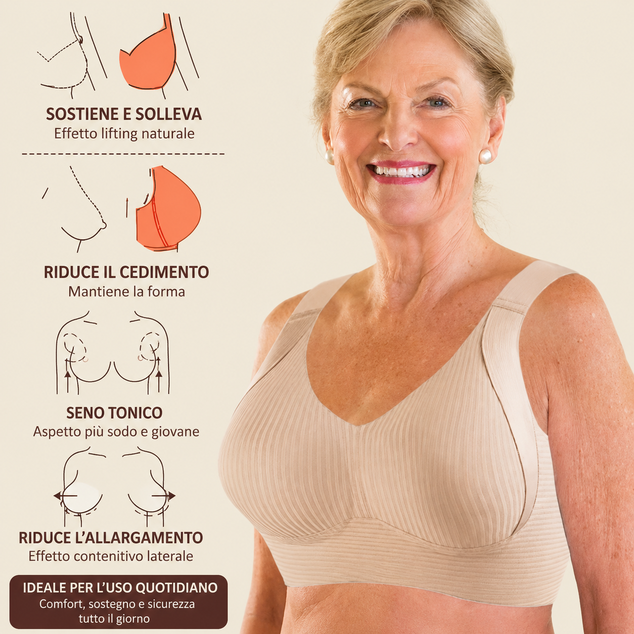 Set da 4 Reggiseni Senza Ferretto con Sostegno Morbido – Comfort e Delicatezza