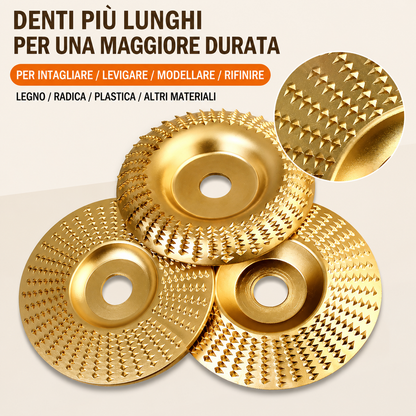 Disco Professionale per Scultura Levigatura e Sagomatura Legno