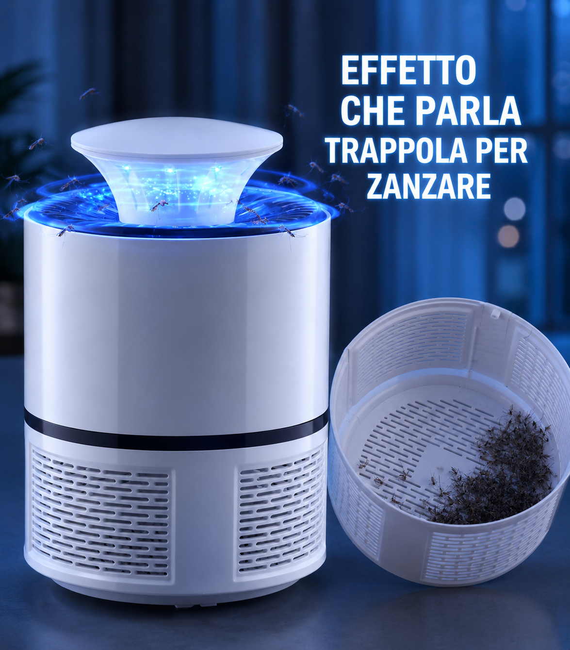 💥 Lampada Antizanzare Fotocatalitica LED Con Tecnologia Di Cattura 3D Biomimetica