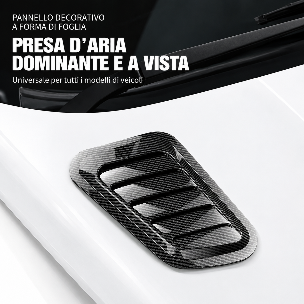 Presa d'Aria Finta Cofano Auto Stile Sportivo