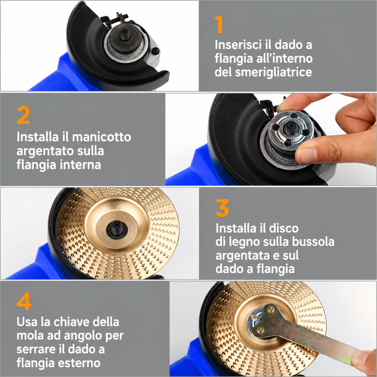 Disco Professionale per Scultura Levigatura e Sagomatura Legno