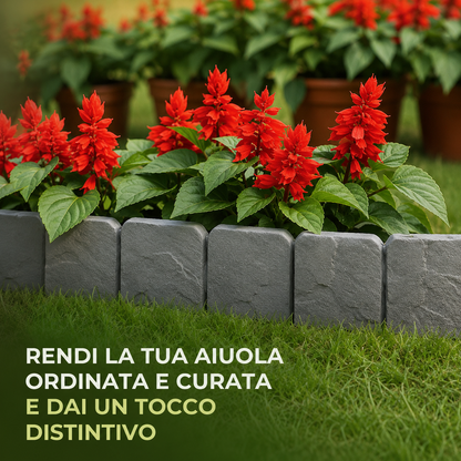 Recinzione da Giardino Effetto Pietra