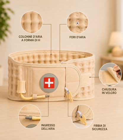 Tutore Lombare Gonfiabile per Decompressione della Colonna