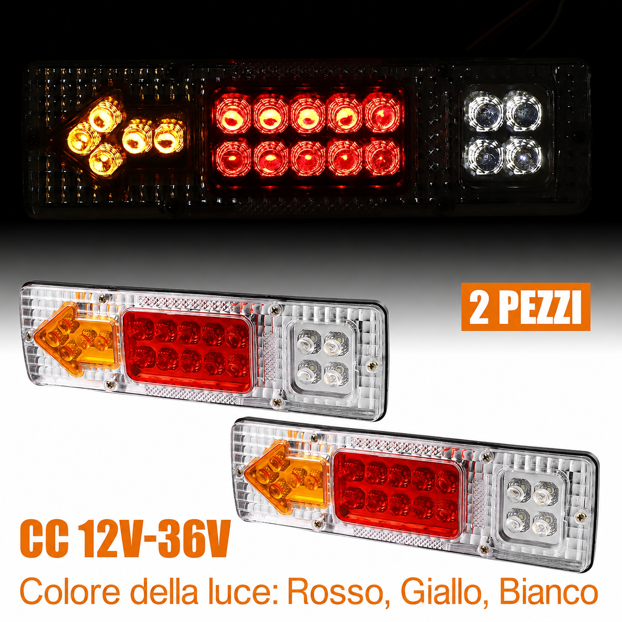 Fanale Posteriore LED Multifunzione per Camion e Rimorchi