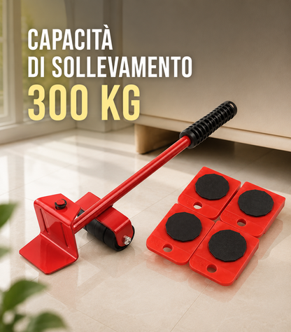 💥 Kit Sollevatore Per Mobili Pesanti Con Ruote Girevoli 360 Gradi