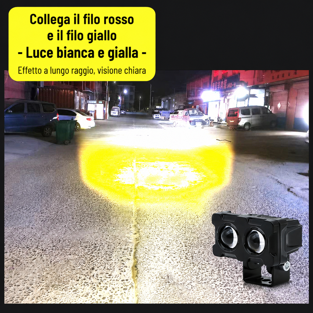 Faretti LED Moto Trattamento Mini Universali