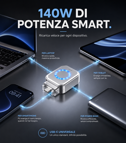 Adattatore USB C con Spegnimento Automatico al 100%