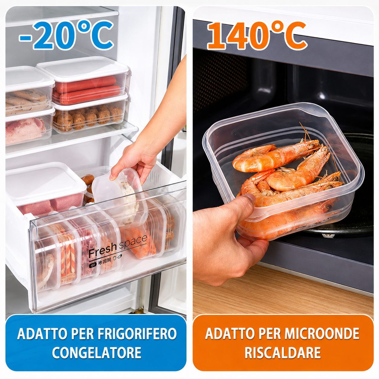 Contenitore organizer per frigorifero