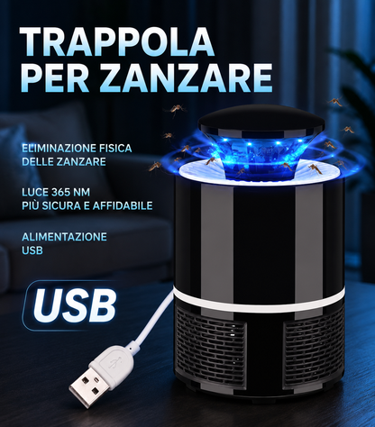 💥 Lampada Antizanzare Fotocatalitica LED Con Tecnologia Di Cattura 3D Biomimetica