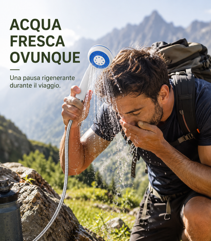 Doccia portatile da campeggio elettrica esterna multifunzionale