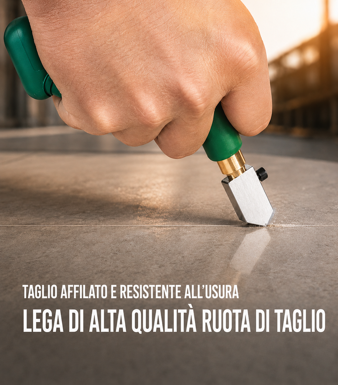 Set attrezzi per tagliare piastrelle vetro e specchi