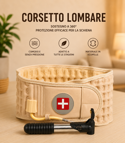 Tutore Lombare Gonfiabile per Decompressione della Colonna