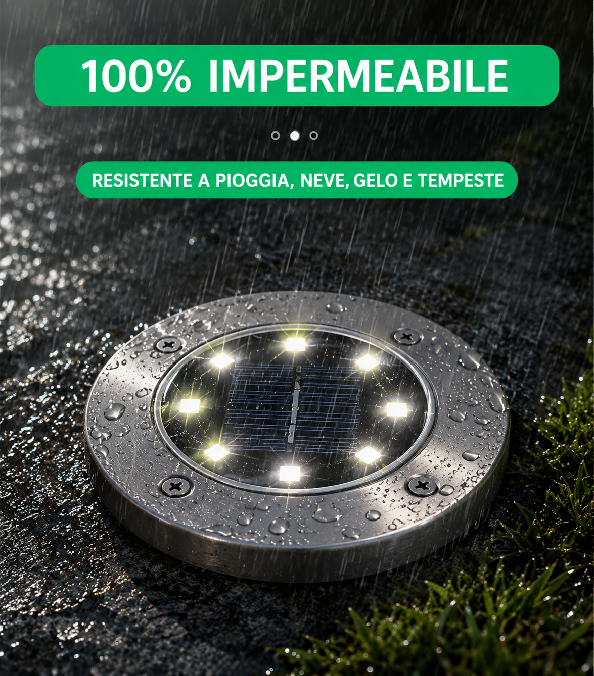 Faretti Solari da Giardino a LED Caldi da Interrare