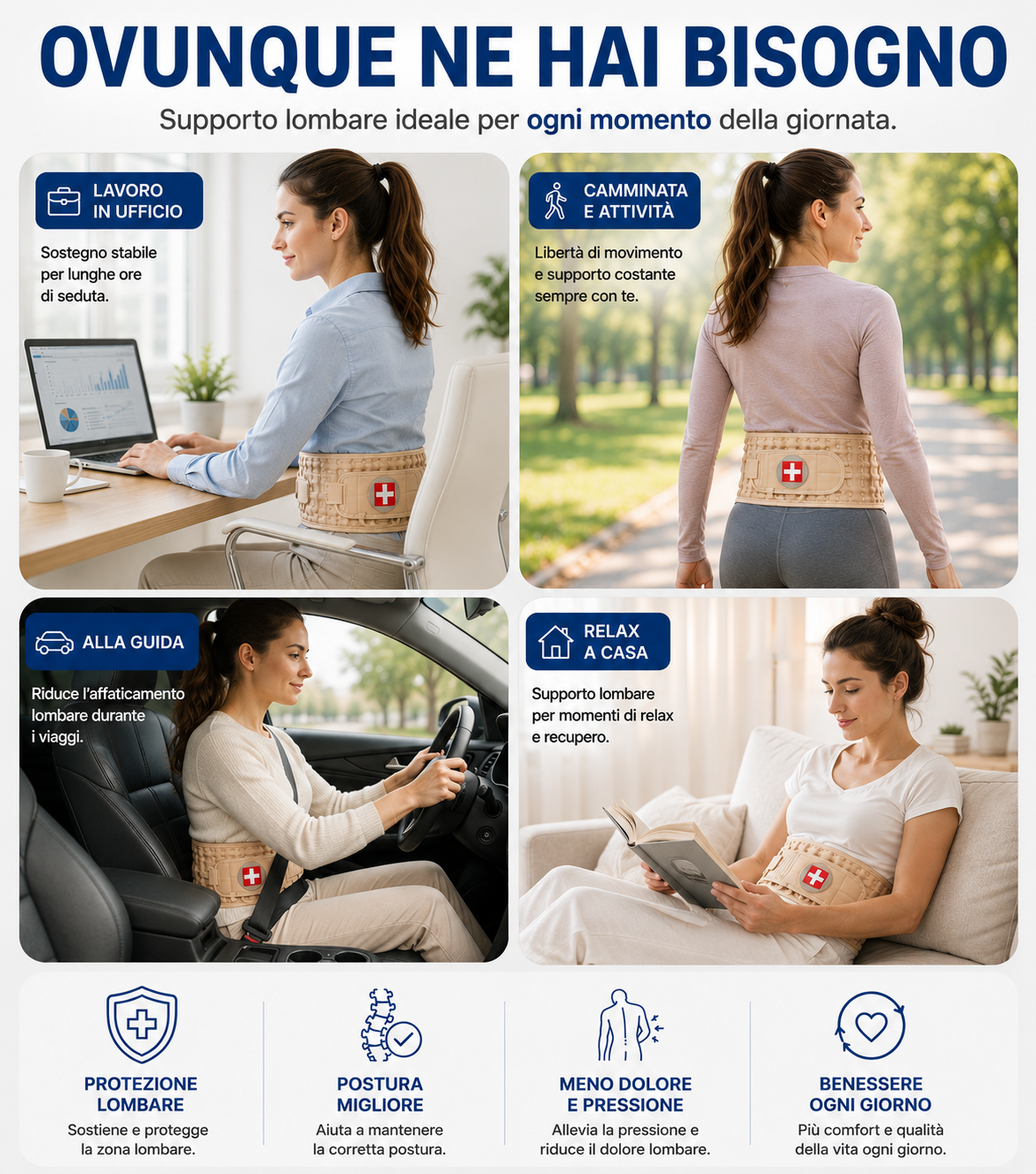 Fascia Decompressione Lombare Gonfiabile