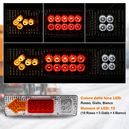 Fanale Posteriore LED Multifunzione per Camion e Rimorchi