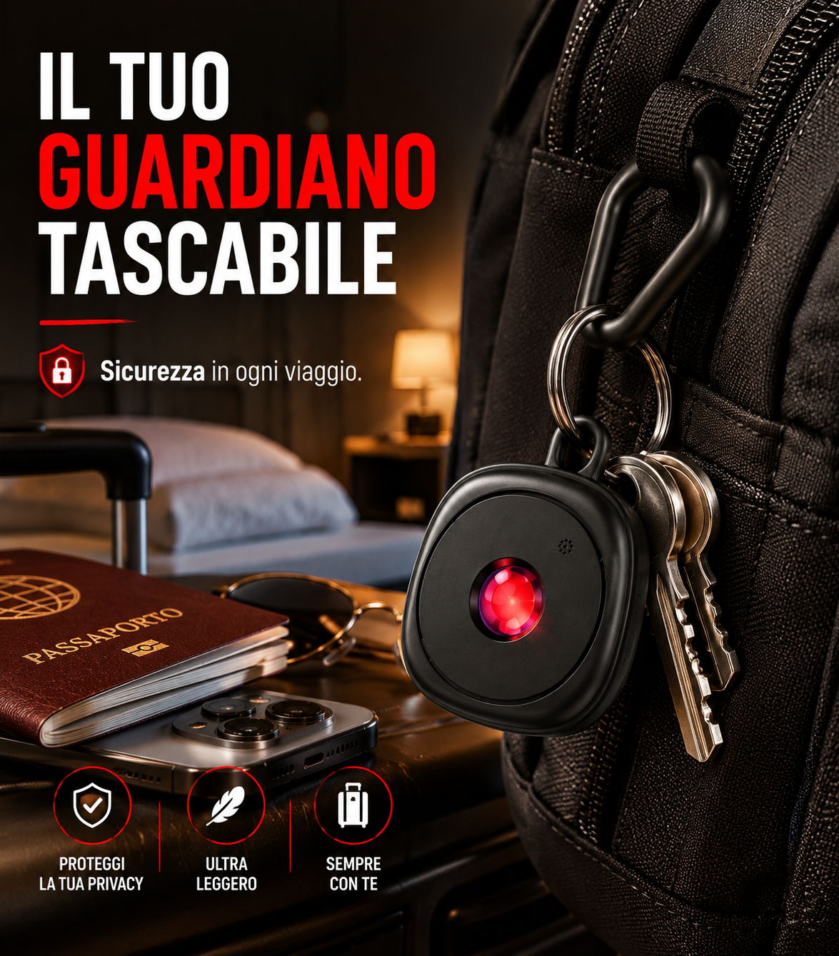 Rilevatore Mini Di Telecamere Nascoste A Infrarossi Anti-Spia