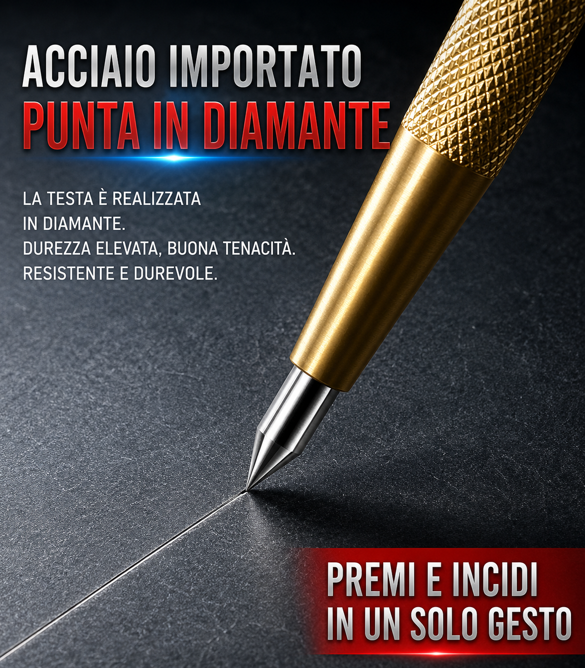 💥Penna da Incisione Metallo Vetro in Carburo [Sconto 30%]