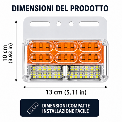 Luci di Posizione Laterali a LED 24V Impermeabili per Camion