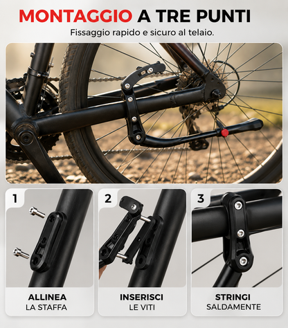 💥[Sconto 30%] Cavalletto per Bicicletta Regolabile in Lega