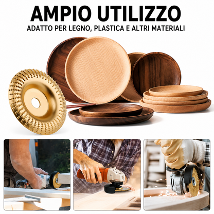 Disco Professionale per Scultura Levigatura e Sagomatura Legno