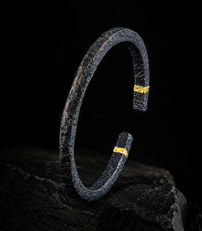 Bracciale Uomo Wu Teng Artigianale Nero