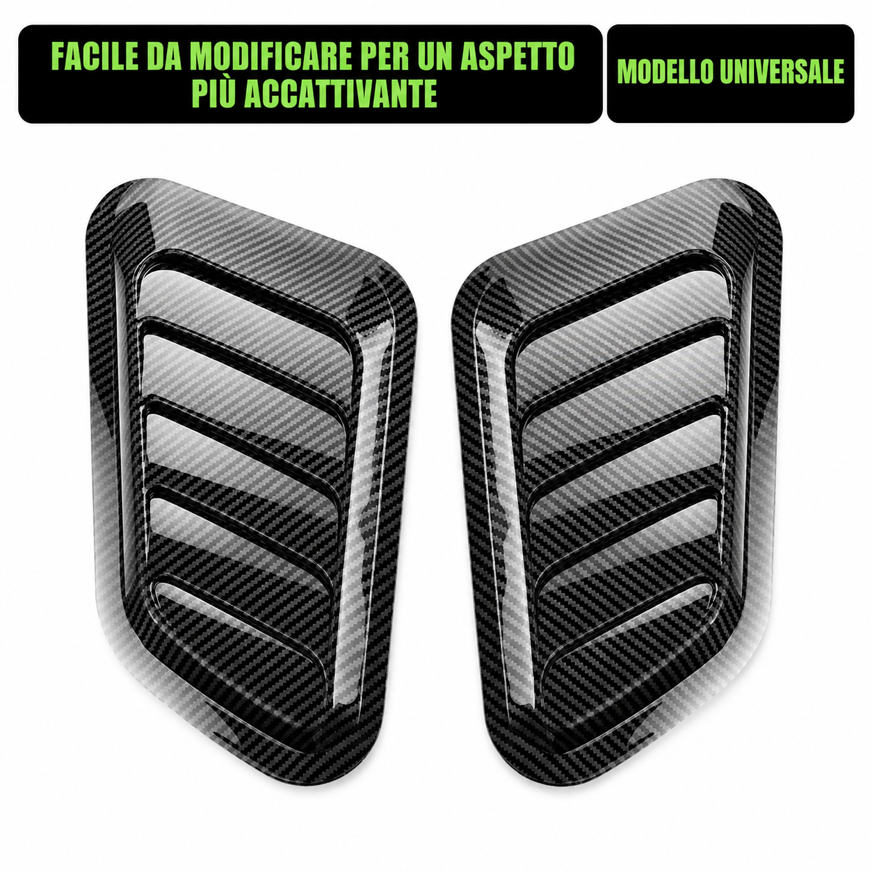Presa d'Aria Finta Cofano Auto Stile Sportivo