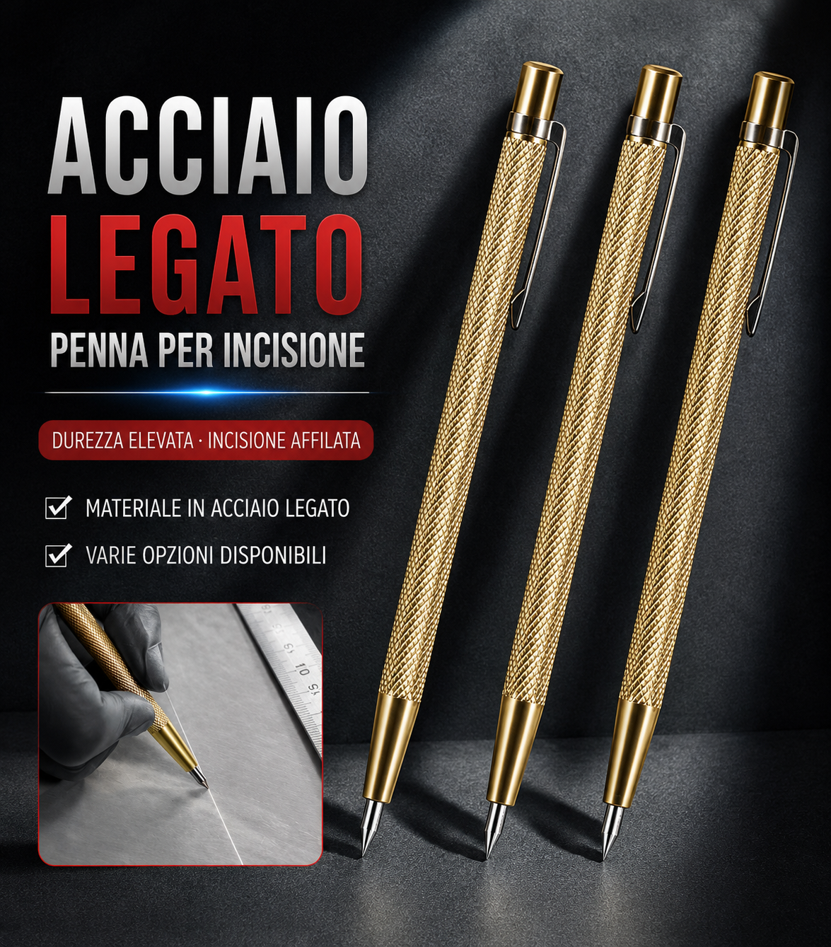 💥Penna da Incisione Metallo Vetro in Carburo [Sconto 30%]