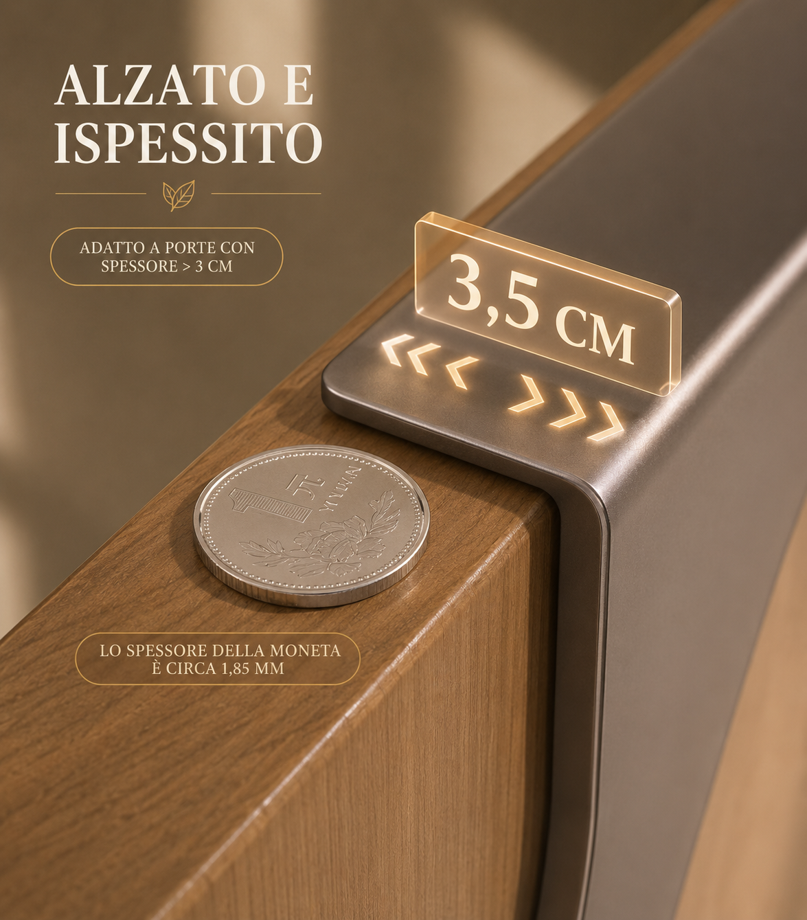 Appendiabiti Dietro Porta Senza Fori Alta Capacità di Carico