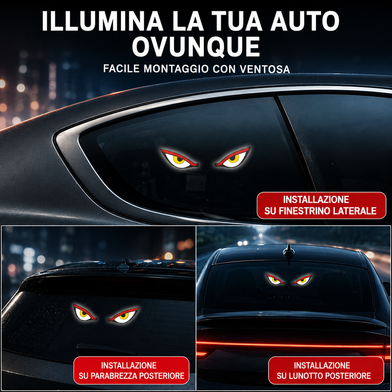 Luce LED da Cruscotto Occhi di Demone