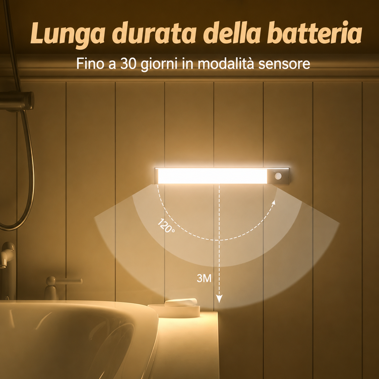 💡 LUCE LED INTELLIGENTE CON SENSORE DI MOVIMENTO | LUCE NOTTURNA AUTOMATICA