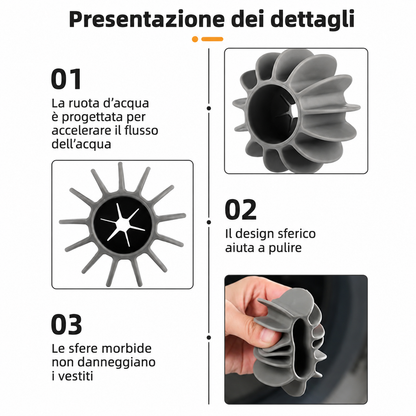 Palline in Silicone per Lavatrice – Pulizia Profonda e Anti-Groviglio