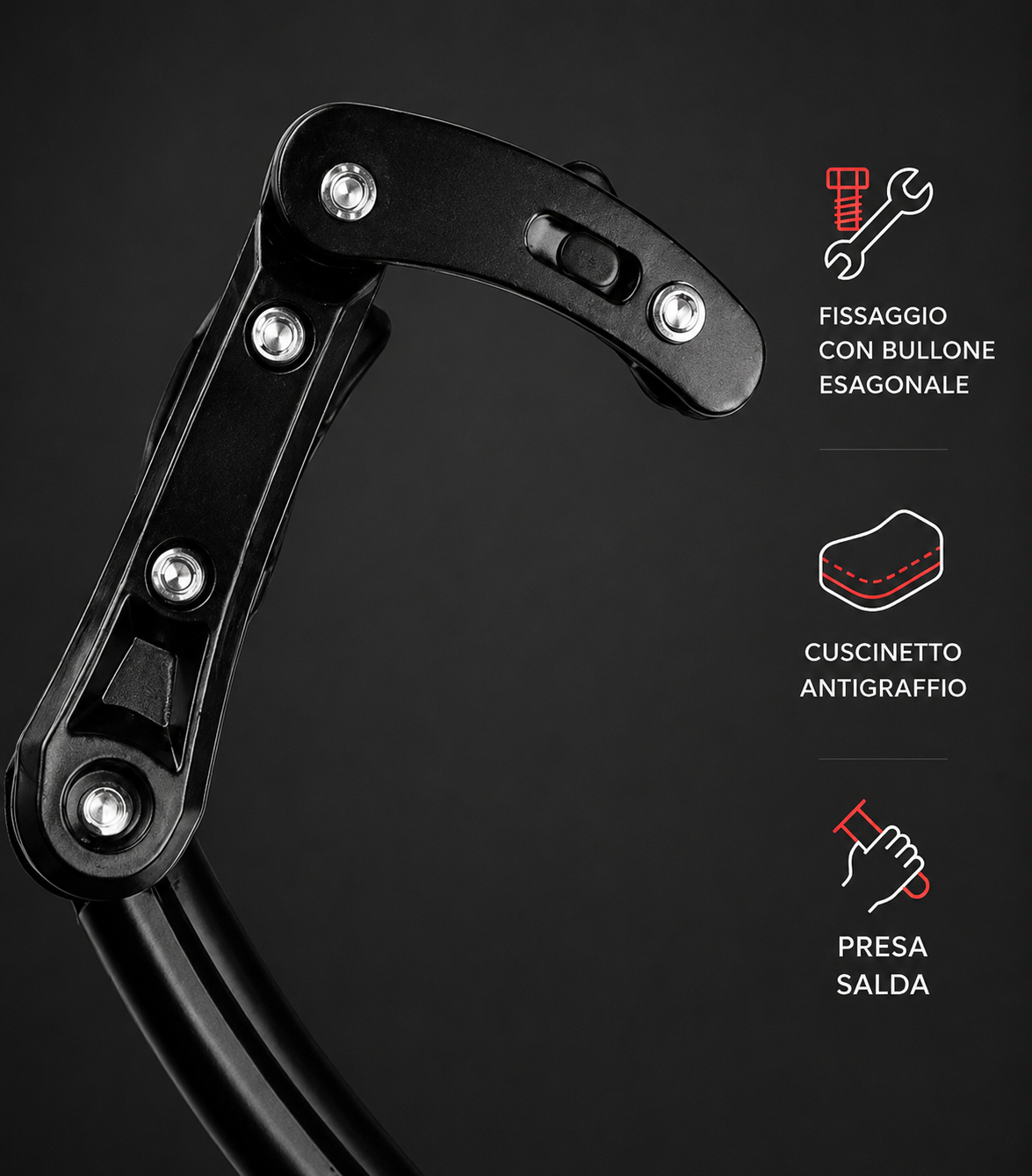 💥[Sconto 30%] Cavalletto per Bicicletta Regolabile in Lega