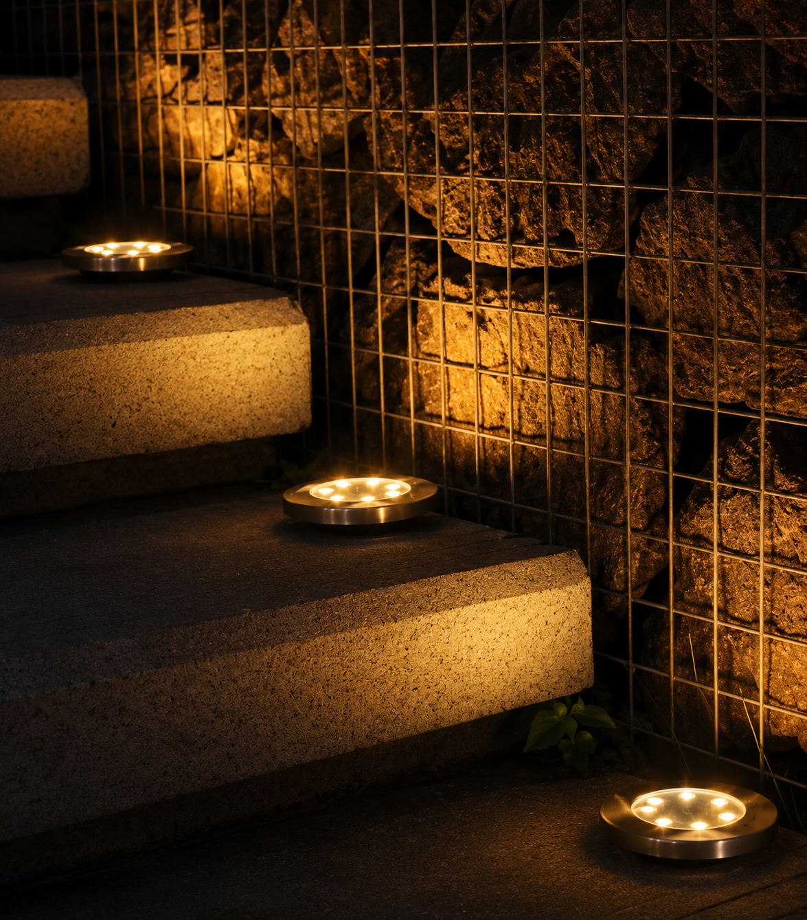 Faretti Solari da Giardino a LED Caldi da Interrare