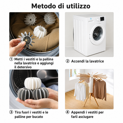 Palline in Silicone per Lavatrice – Pulizia Profonda e Anti-Groviglio