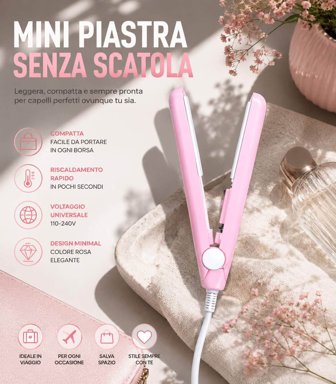 Mini Piastra - Frangia Perfetta in 30 Secondi