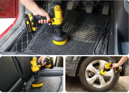 Kit 4 Spazzole per Trapano per Pulizia Profonda Multiuso
